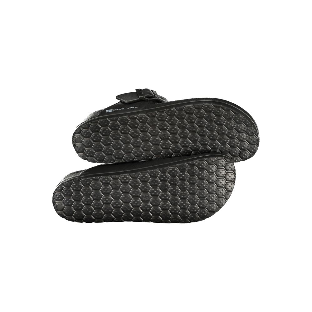 Norway 1963 Black Plastic Flip-Flop Sandals