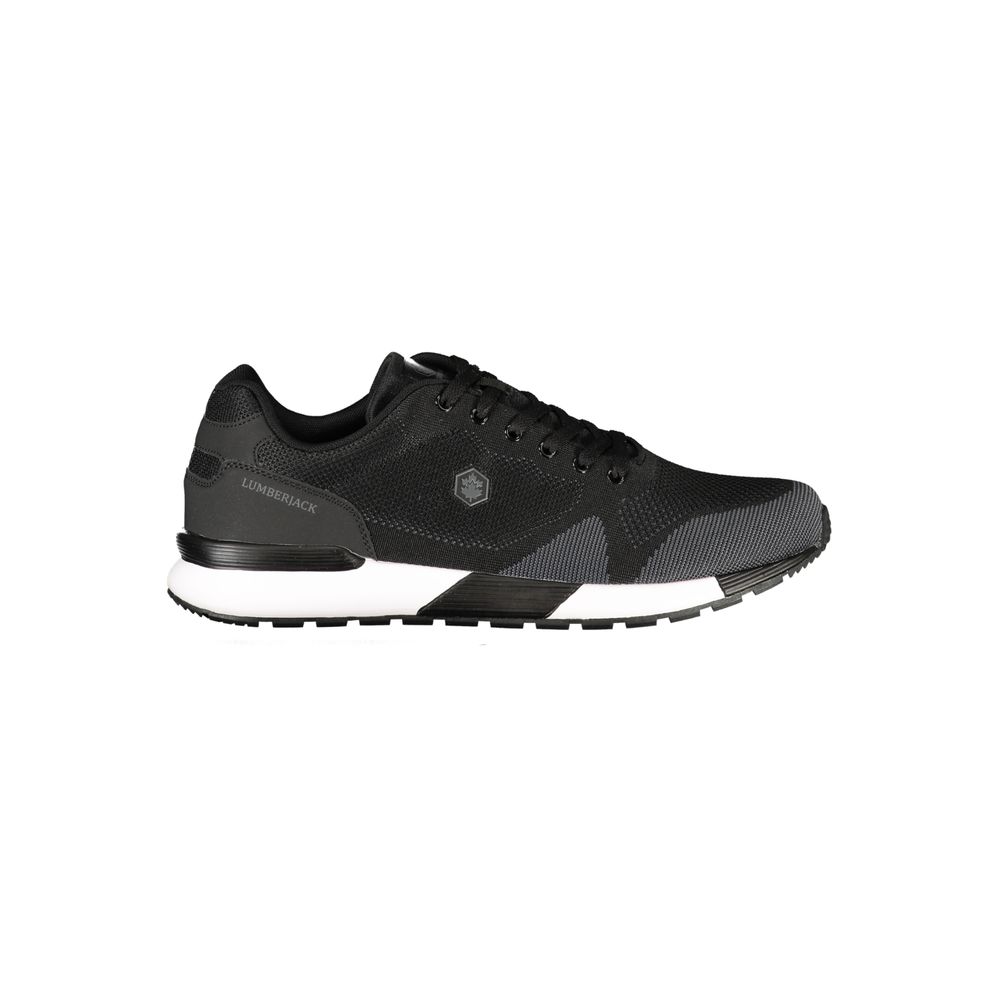 Lumberjack Black Polyester Athletic Sneakers