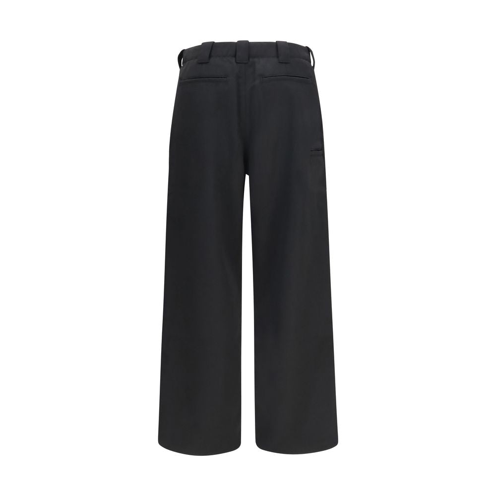 Kenzo Black Wool Oves Aries Chino Pants