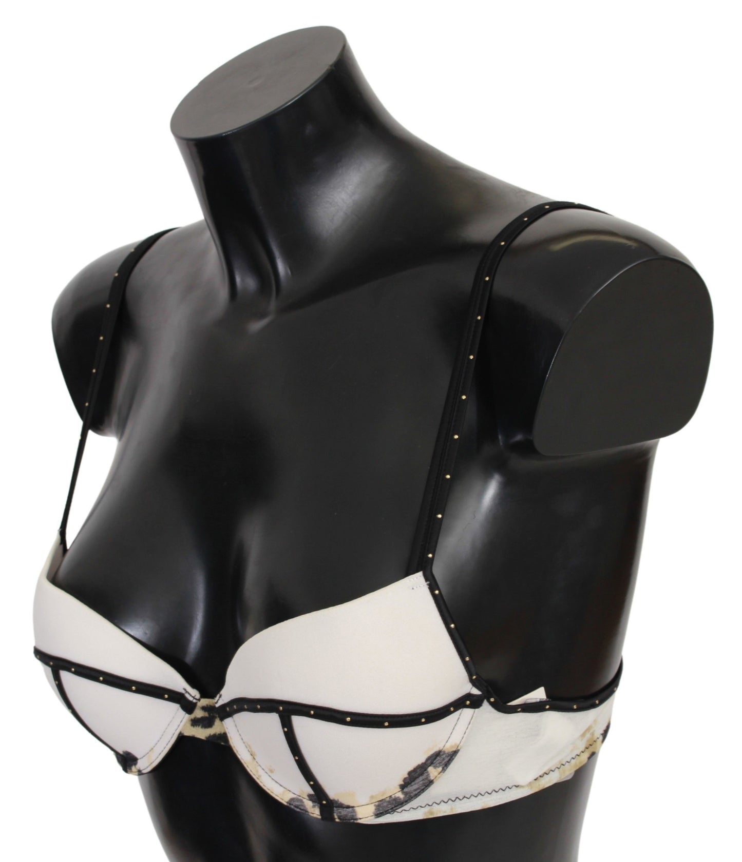 Just Cavalli White Polyester Spandex Push Up Bra Underwear