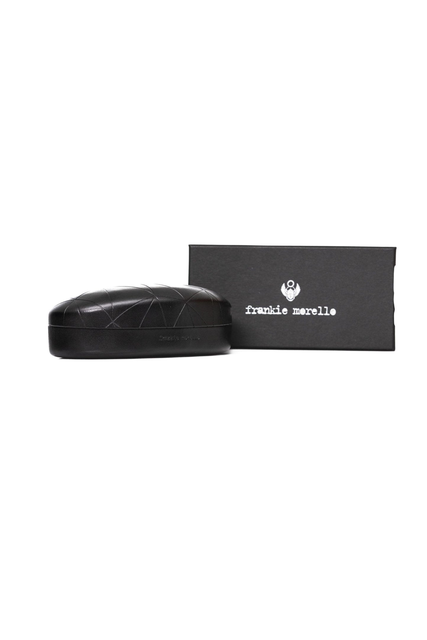 Frankie Morello Silver Metallic Fibre Men Sunglass