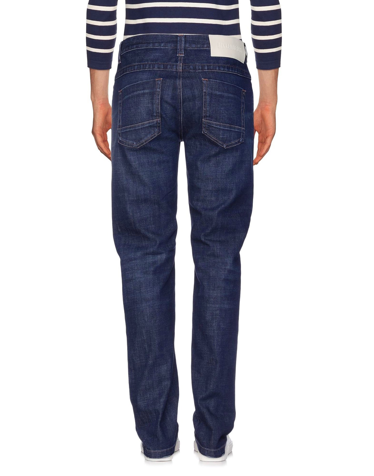 Bikkembergs Blue Cotton Jeans Denim