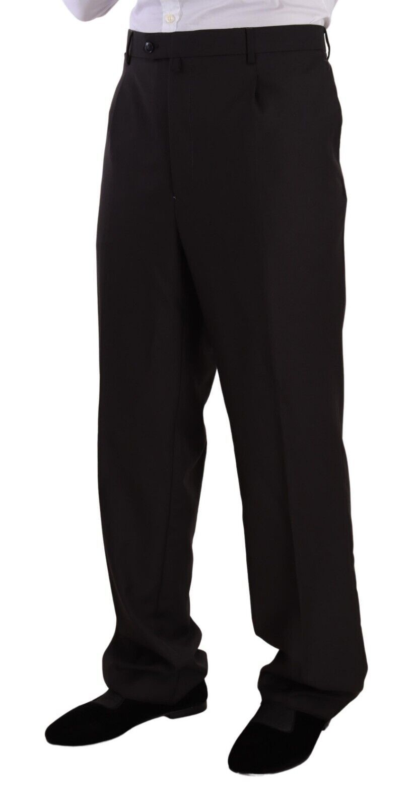 Domenico Tagliente Gray Polyester Single Breasted Formal Suit