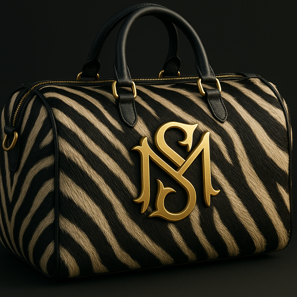 SM Black & Zebra handbag
