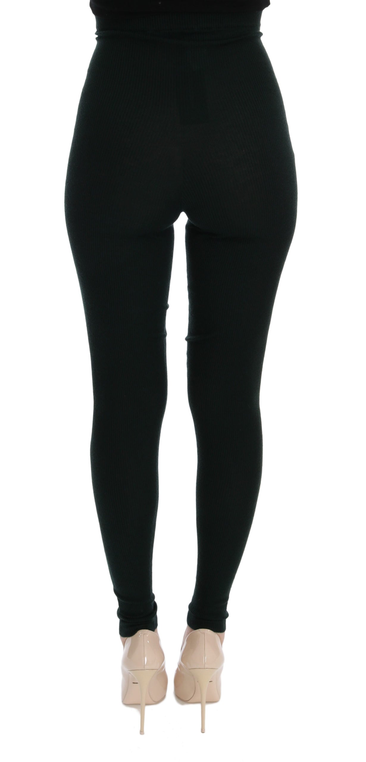 Green Cashmere Skinny Women Pants