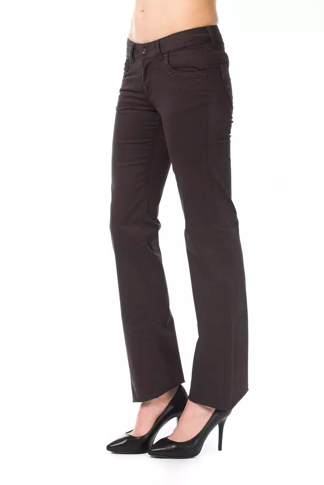 Ungaro Fever Brown Cotton Women's Pants