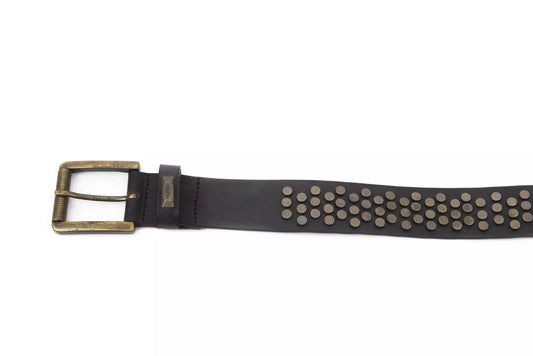 BYBLOS Black Cowhide Belt