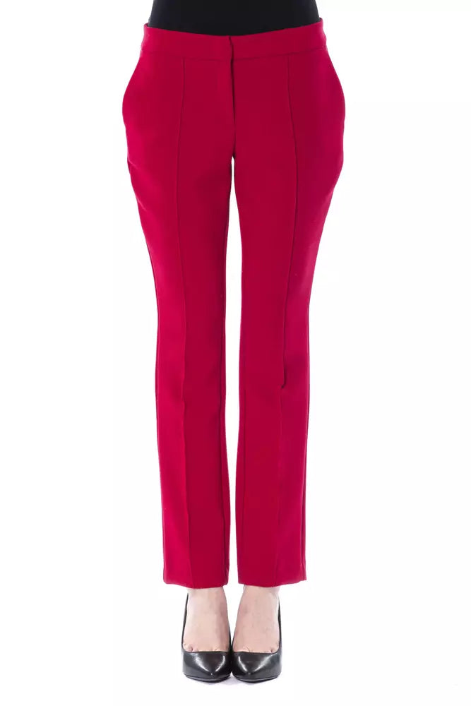 BYBLOS Fuchsia Polyester Pant