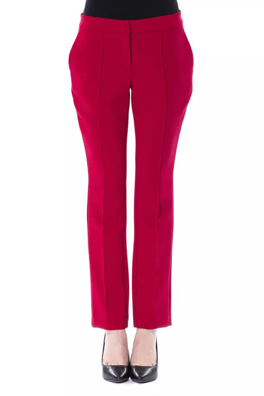 BYBLOS Fuchsia Polyester Pant