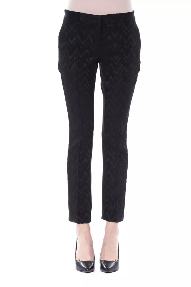 BYBLOS Black Marabou Pant