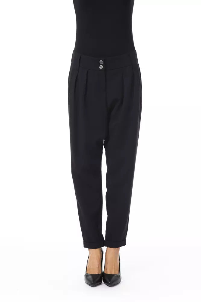 BYBLOS Black Polyester Pant