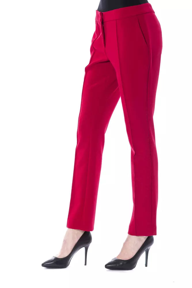BYBLOS Fuchsia Polyester Pant