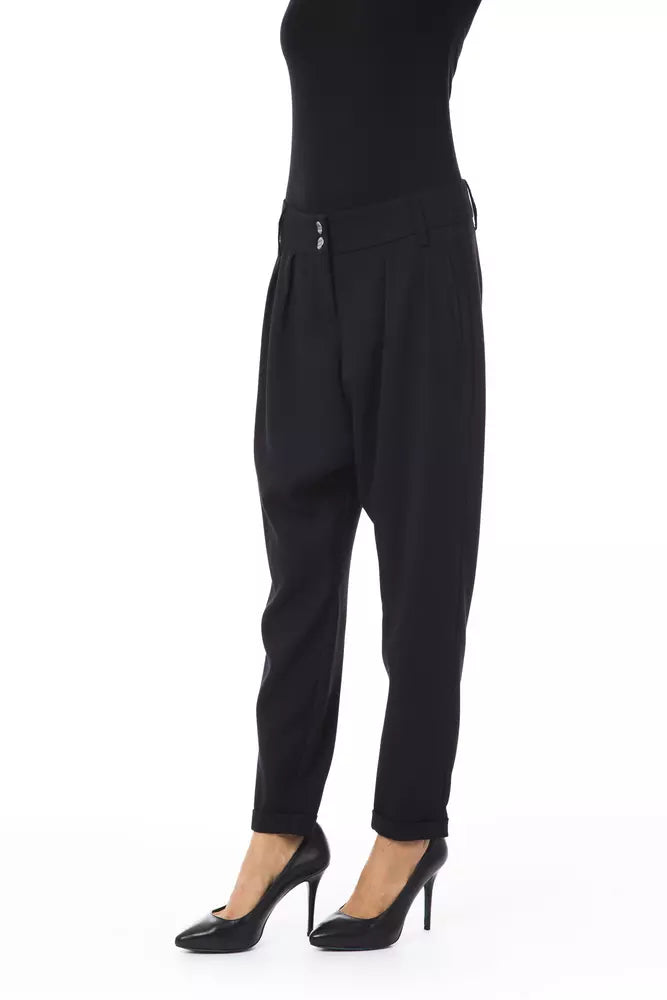 BYBLOS Black Polyester Pant