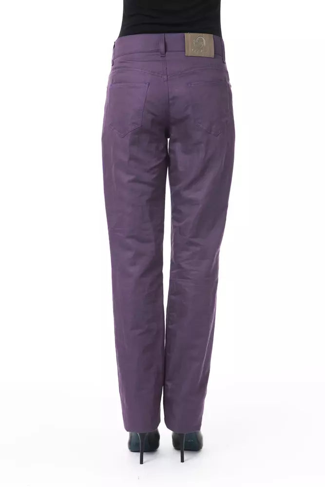 BYBLOS Purple Cotton Pant