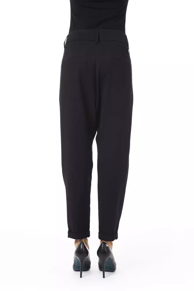 BYBLOS Black Polyester Pant