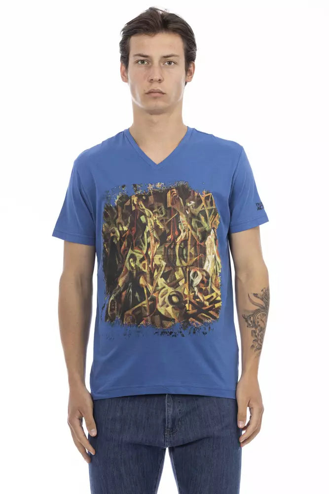 Trussardi Action Blue Cotton Men's T-Shirt