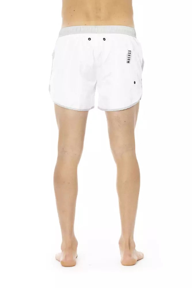Bikkembergs White Polyester Swimwear