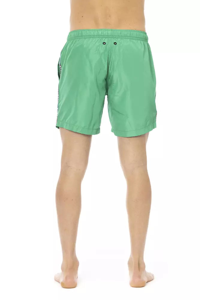 Bikkembergs Green Polyester Swimwear