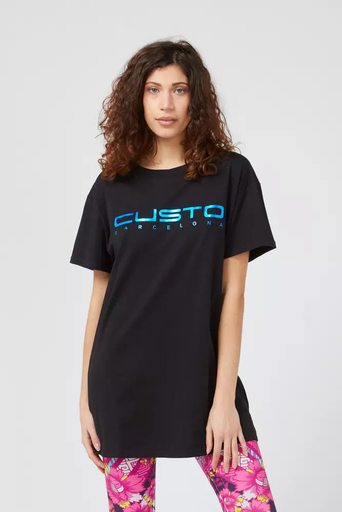 Custo Barcelona Blue Cotton T-Shirt