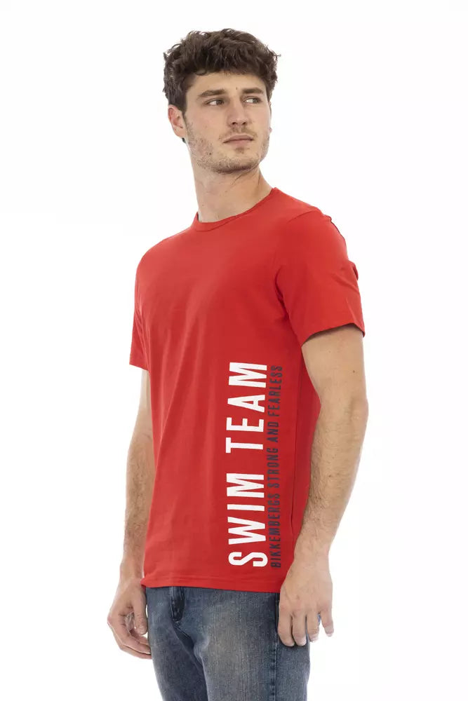 Bikkembergs Red Cotton T-Shirt