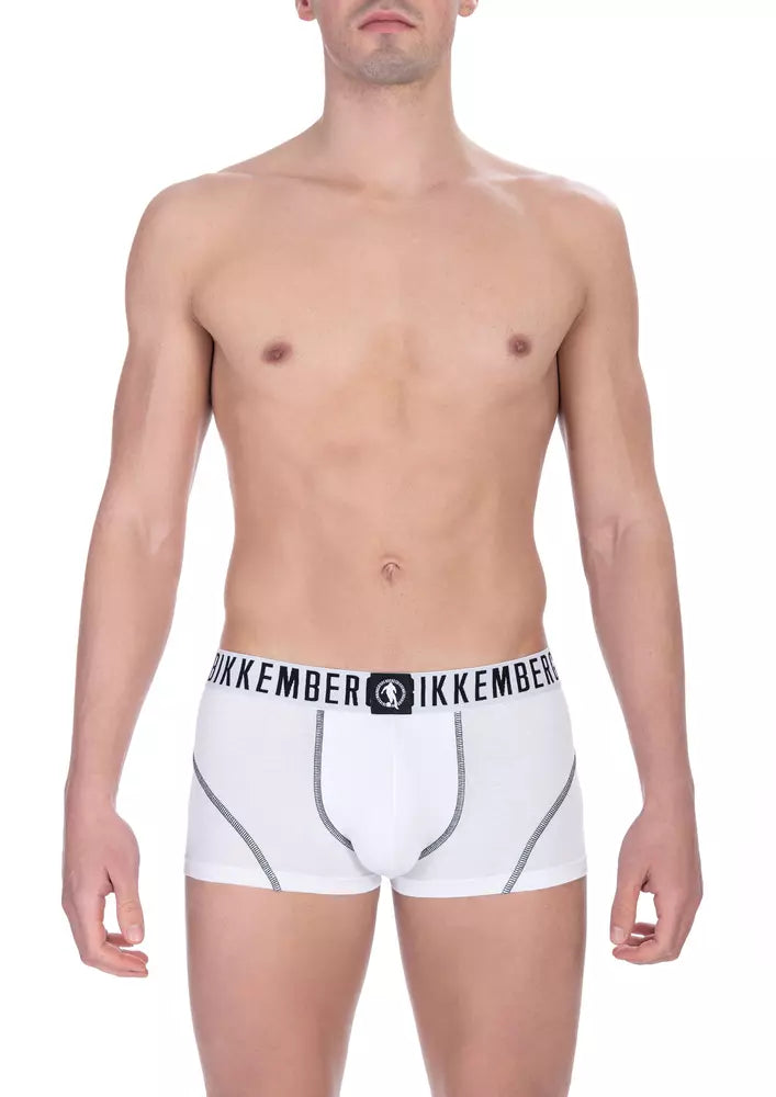 Bikkembergs White Cotton Boxer