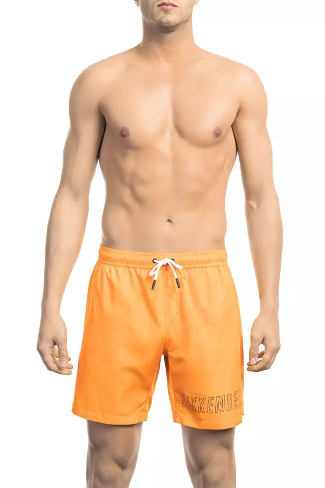 Bikkembergs Orange Polyester Swimwear