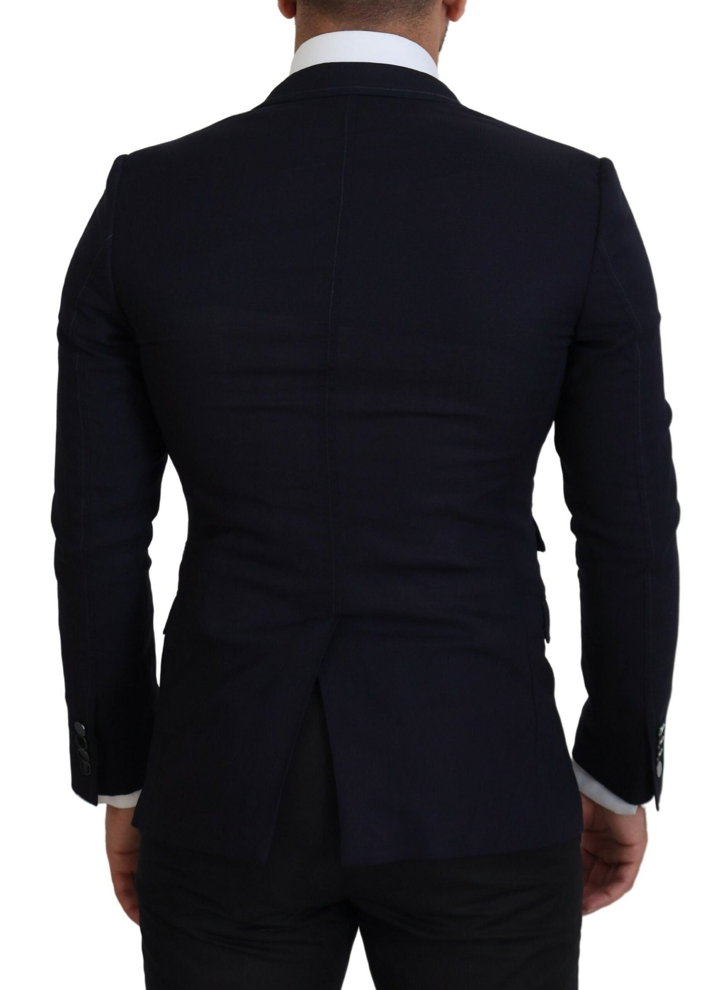 Dolce & Gabbana Blue Wool Formal Taormina Blazer
