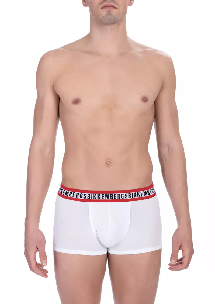 Bikkembergs White Cotton Boxer