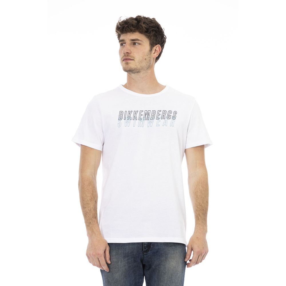 Bikkembergs White Cotton T-Shirt