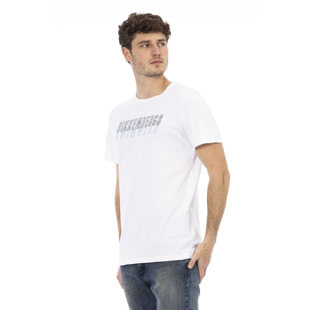 Bikkembergs White Cotton T-Shirt