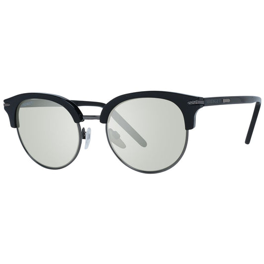 Serengeti Black Acetate & Metal Sunglasses