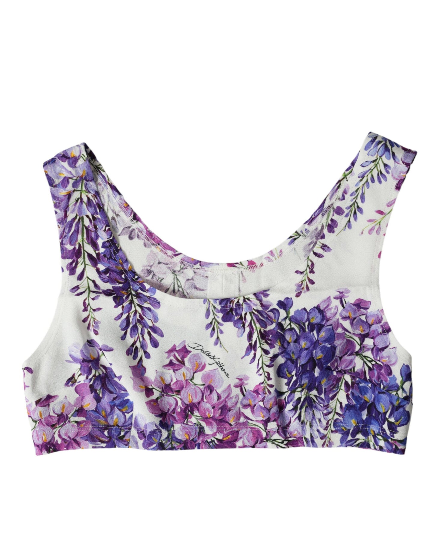 Multicolor Floral Sleeveless Cropped Top