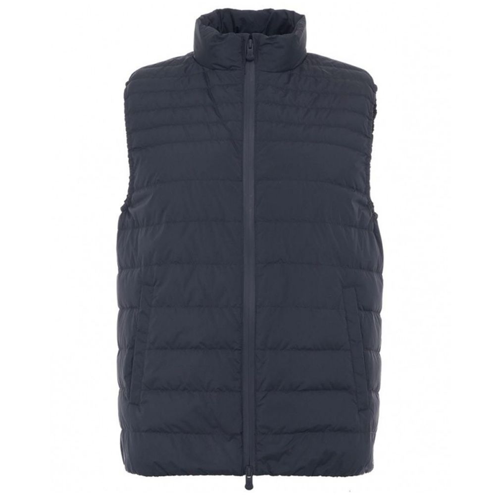 People Of Shibuya Blue Polyester Men Vest