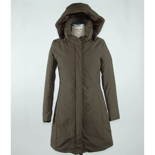 Emilio Romanelli Brown Polyester Jackets & Coat