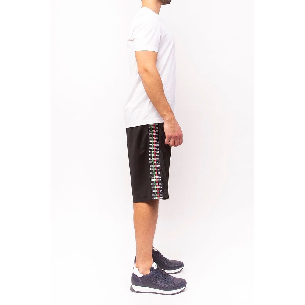 Bikkembergs Black Polyester Short