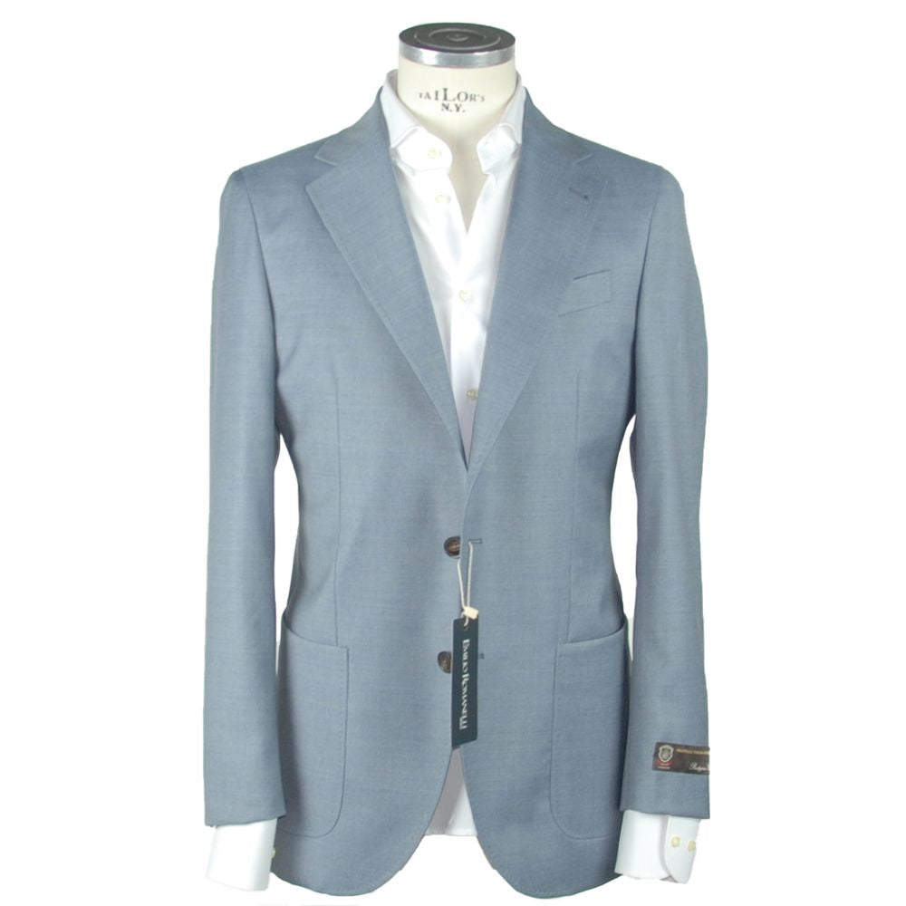 Emilio Romanelli Blue Wool Blazer