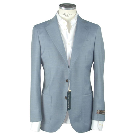Emilio Romanelli Blue Wool Blazer