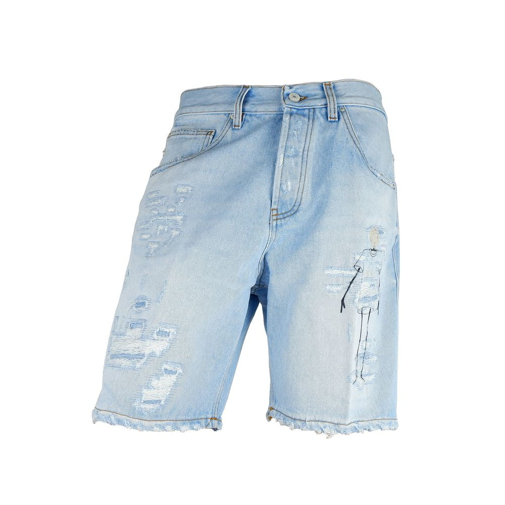Don The Fuller Blue Cotton Short