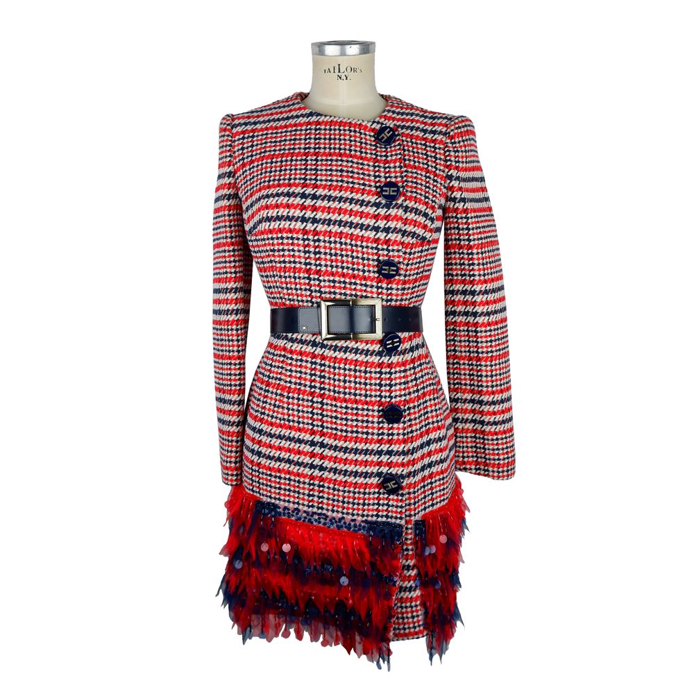 Elisabetta Franchi Red Cotton Dress