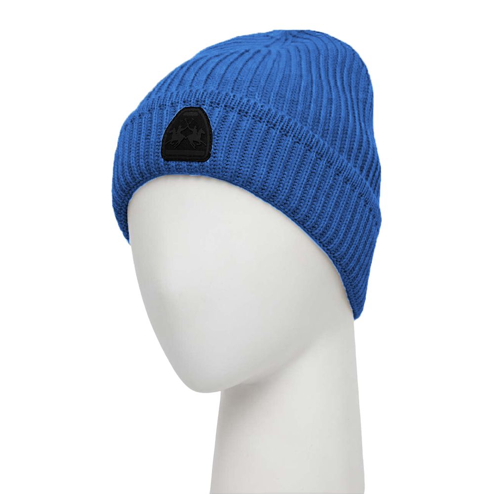 La Martina Blue Polyester Caps Baseball Hat