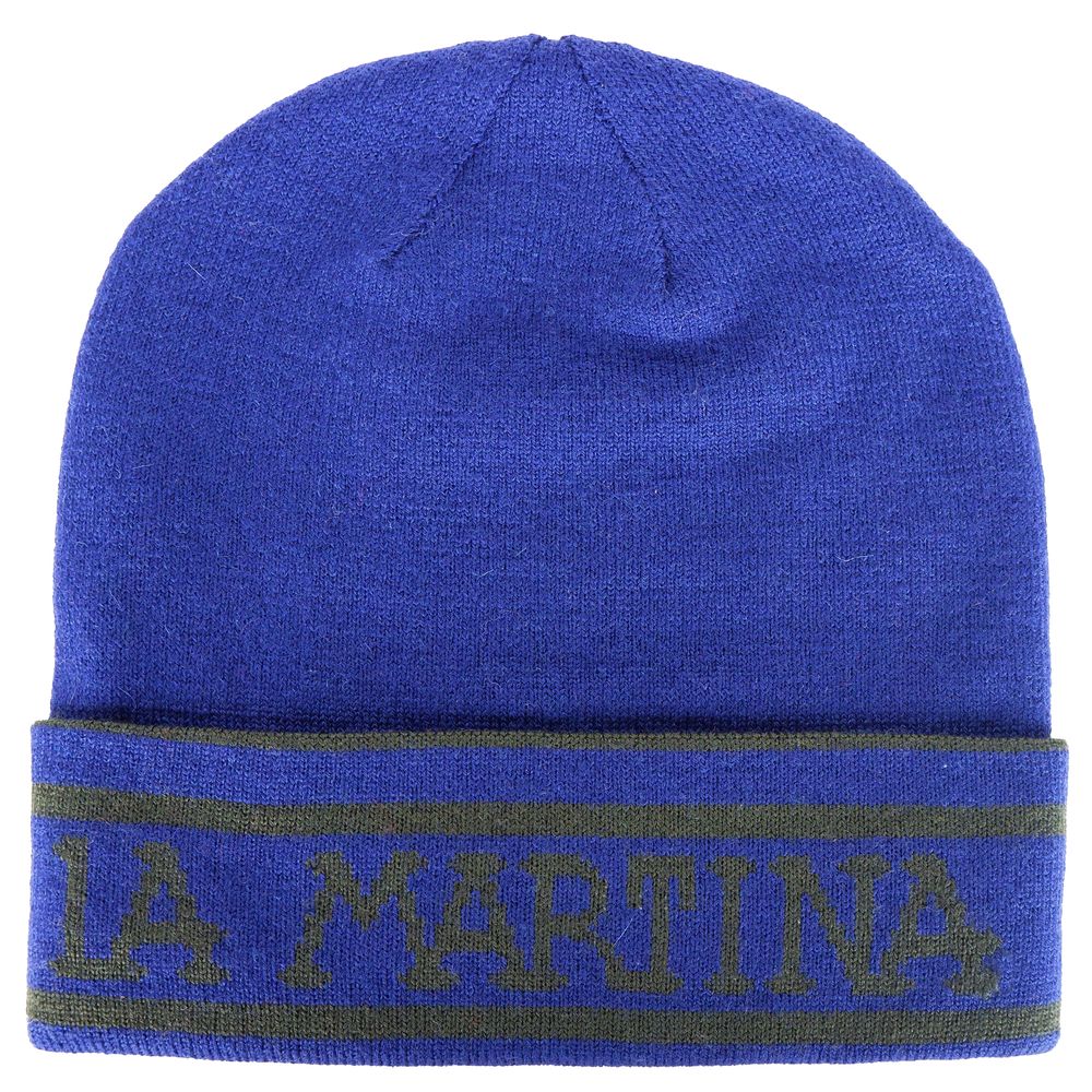 La Martina Blue Marabou Caps Baseball Hat