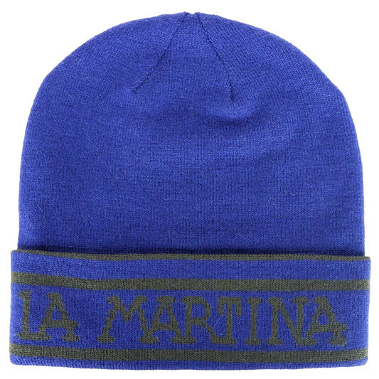 La Martina Blue Marabou Caps Baseball Hat