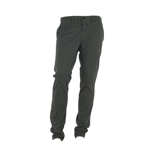 Made in Italy Gray Cotton Men Pant