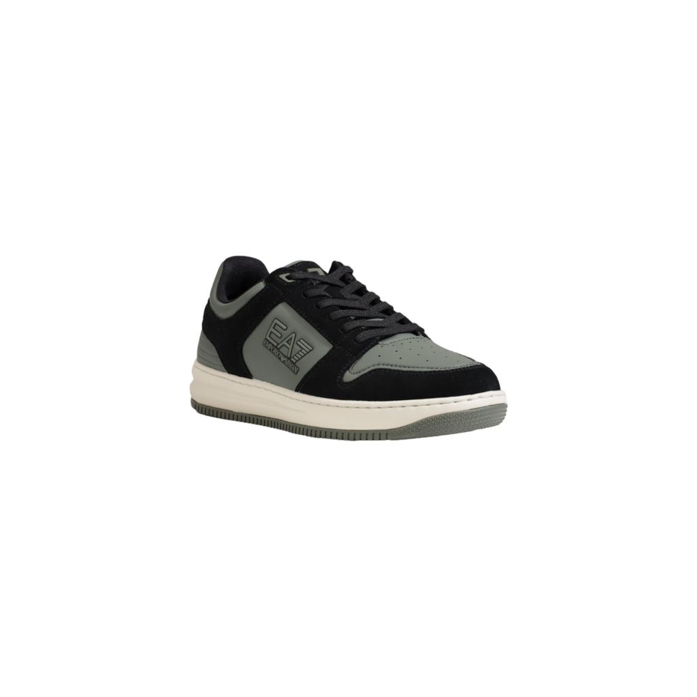 EA7 Emporio Armani Green Polyester Athletic Sneakers