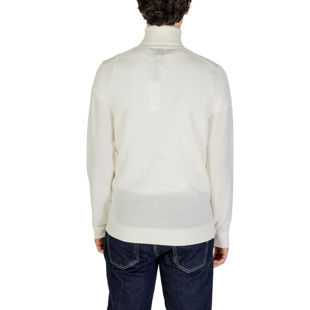 Calvin Klein Jeans Cream Wool Turtleneck