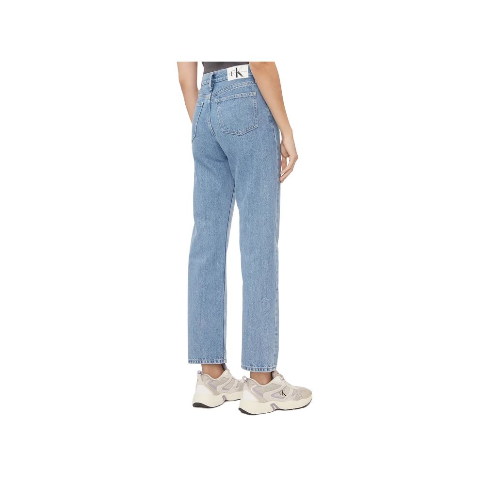 Calvin Klein Jeans Light Blue Cotton Relaxed Fit Jeans