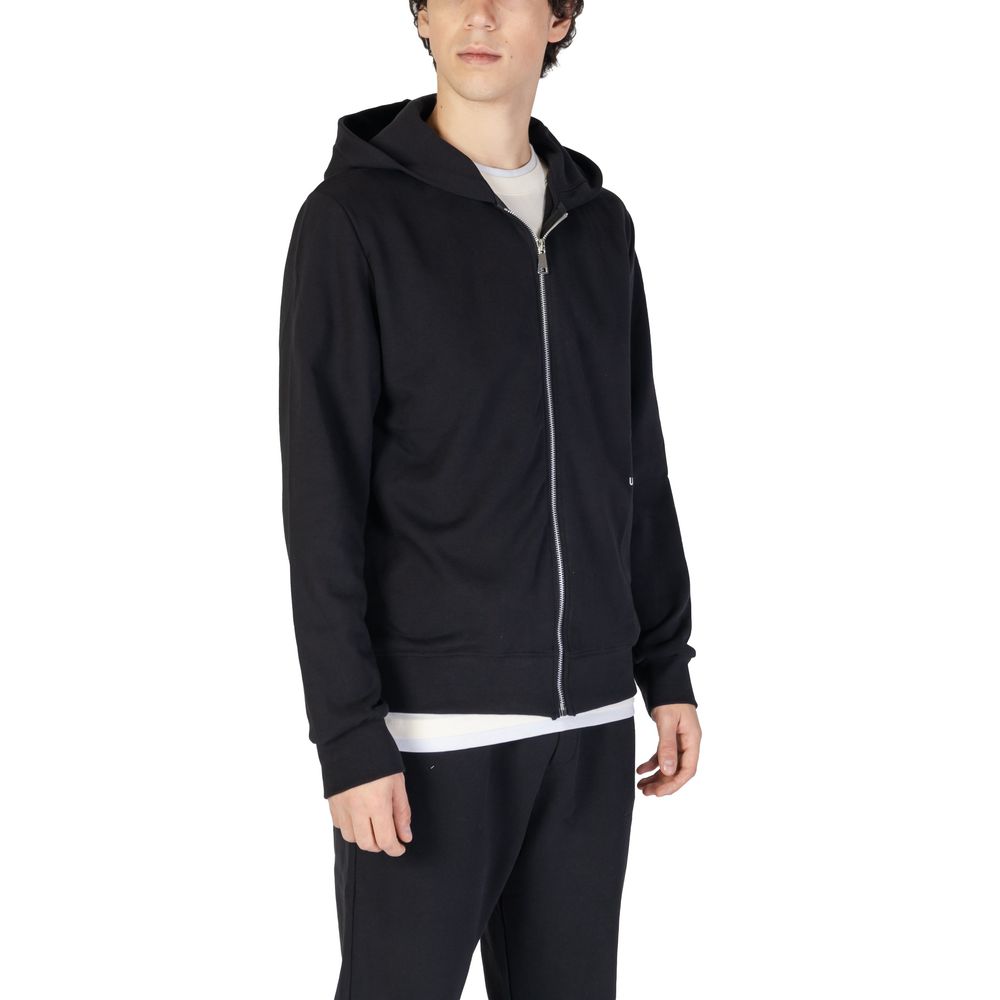 Underclub Black Cotton Hoodie