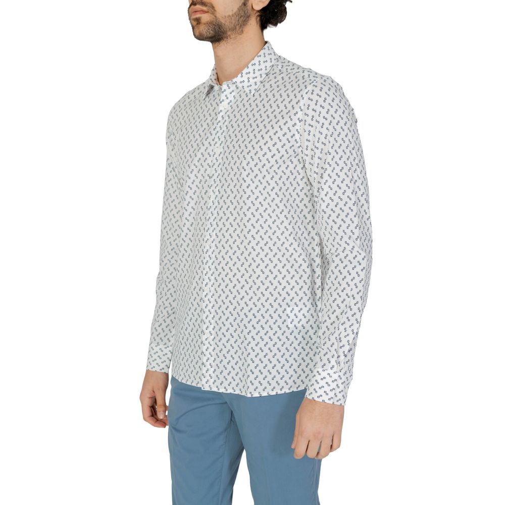 Antony Morato White Viscose Pattern Shirt