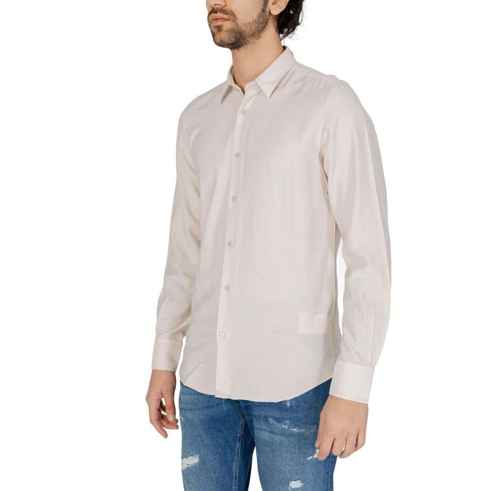 Antony Morato Beige Viscose Dress Shirt