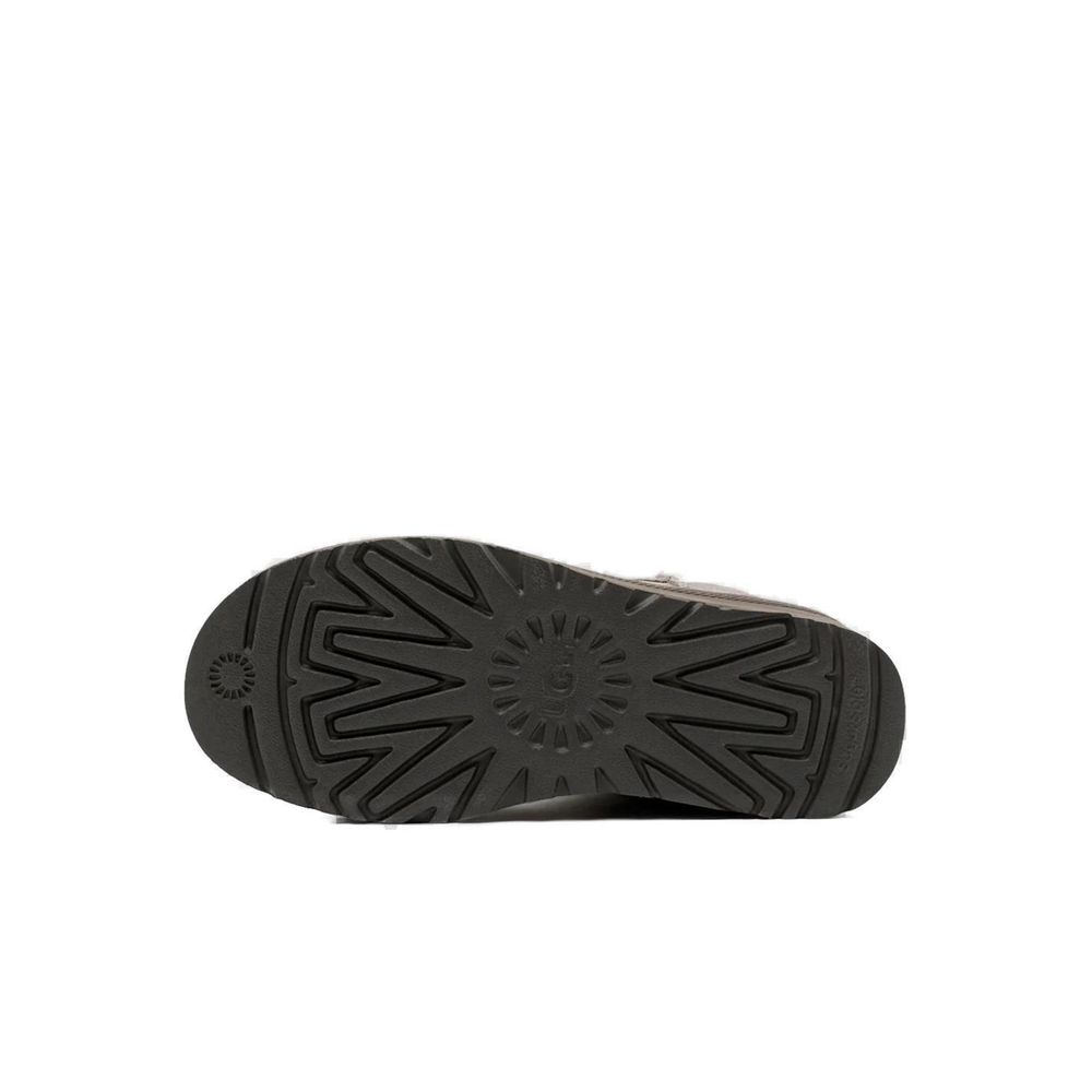 Gray Suede Leather Ankle